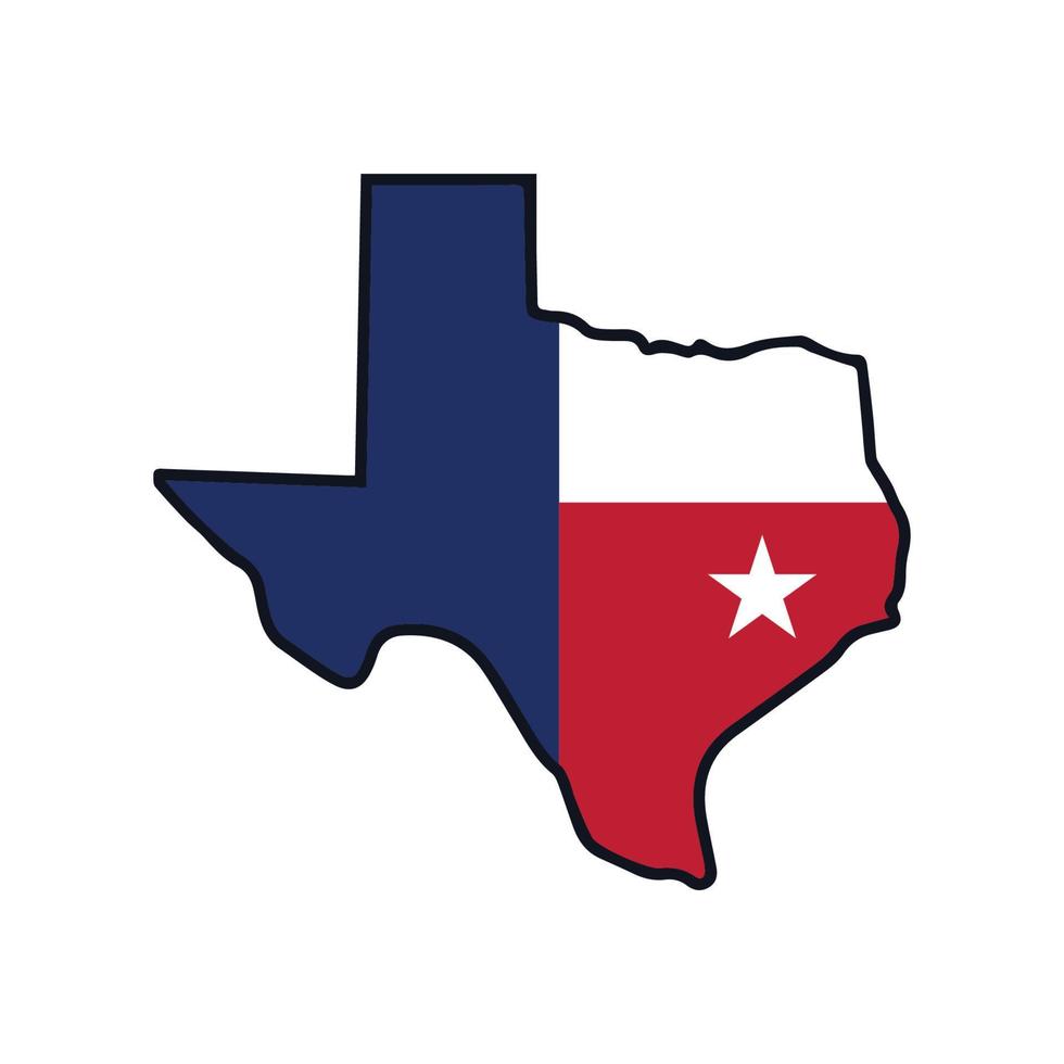 de staat van Texas vector