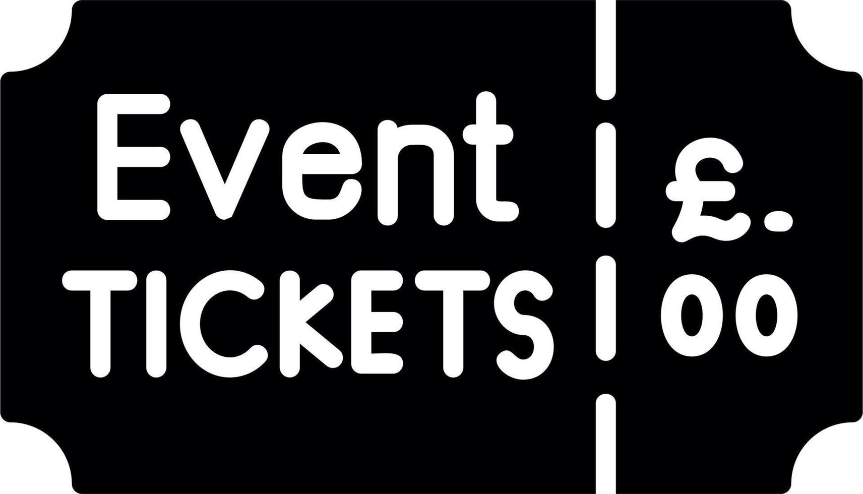 evenement ticket vector icoon