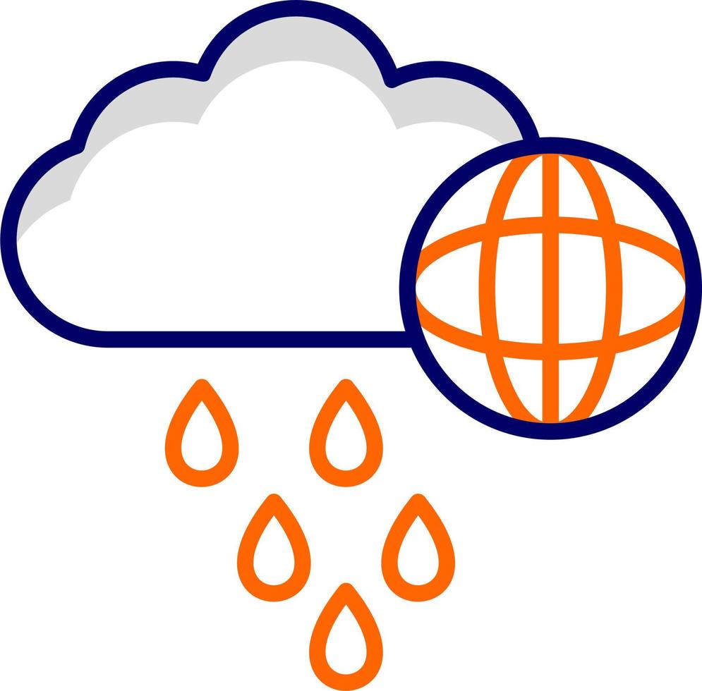 wereld regenachtig dag vector icoon