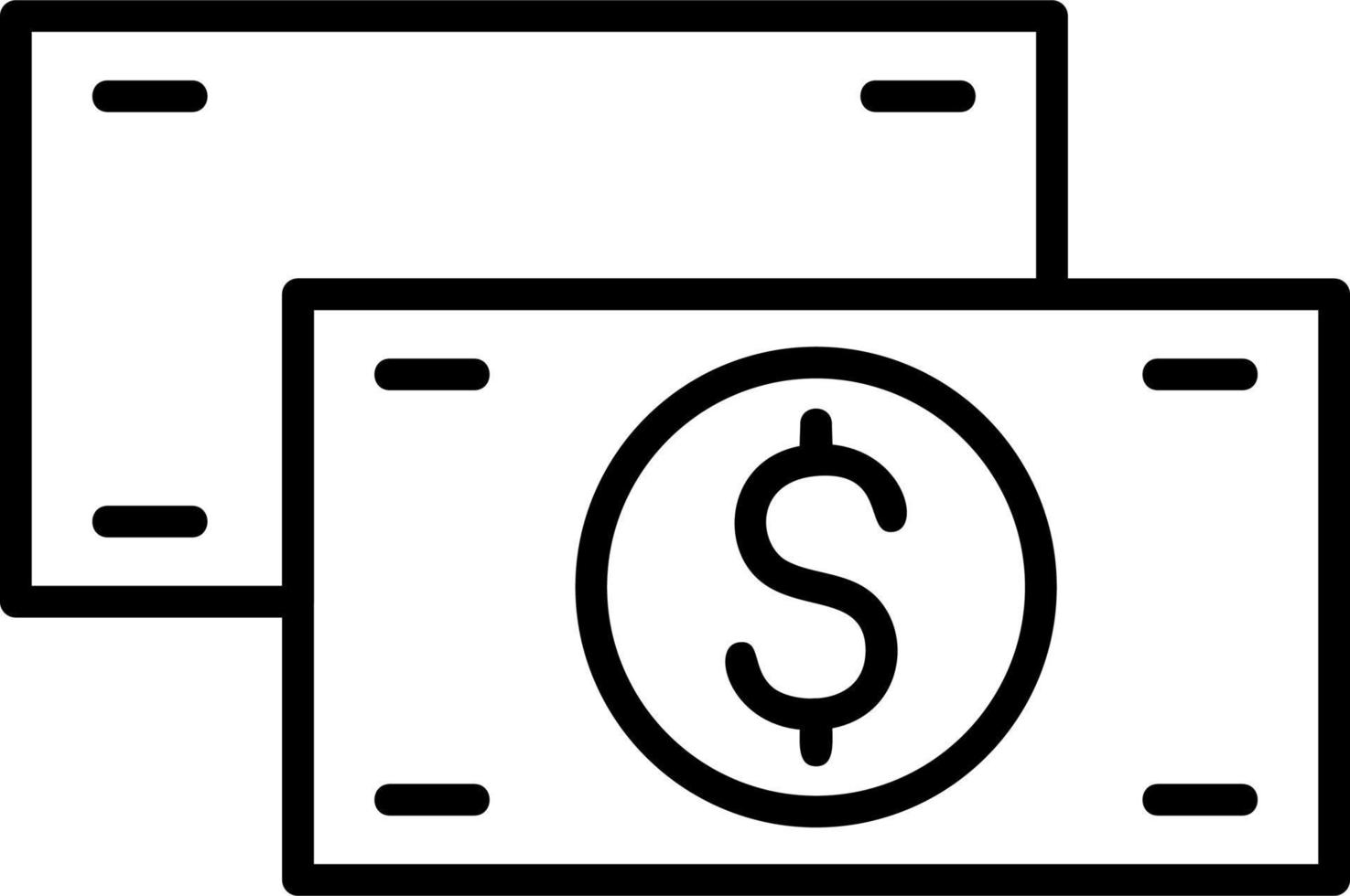 contant geld vector pictogram