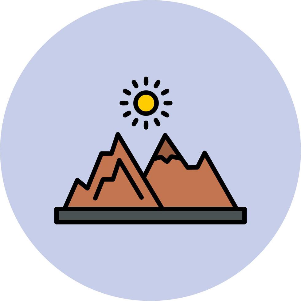 berg vector pictogram