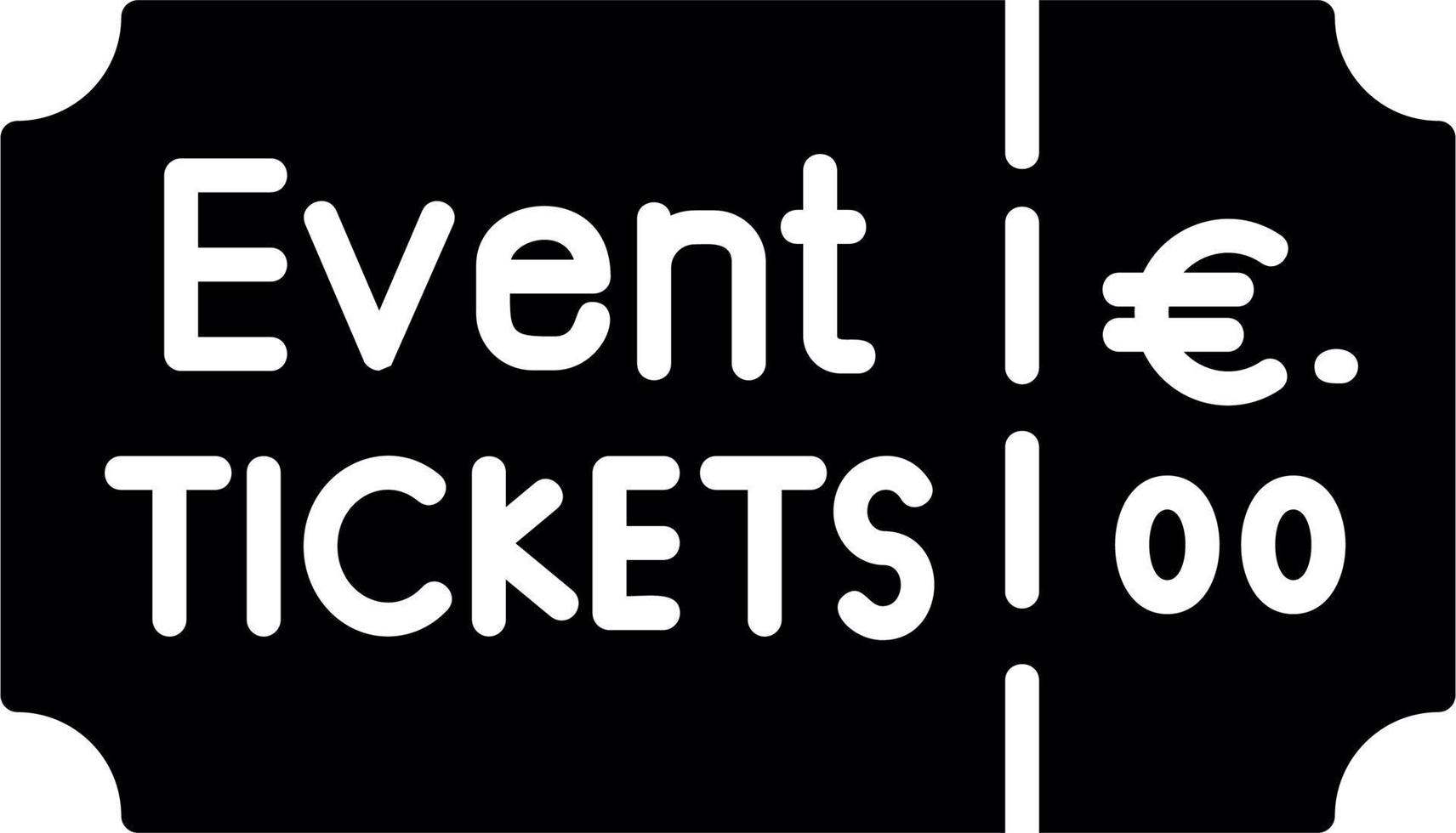 evenement ticket vector icoon