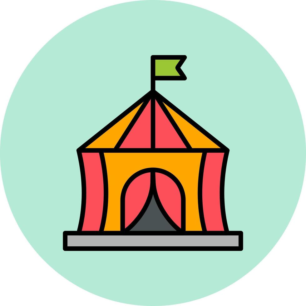 circus tent vector icoon