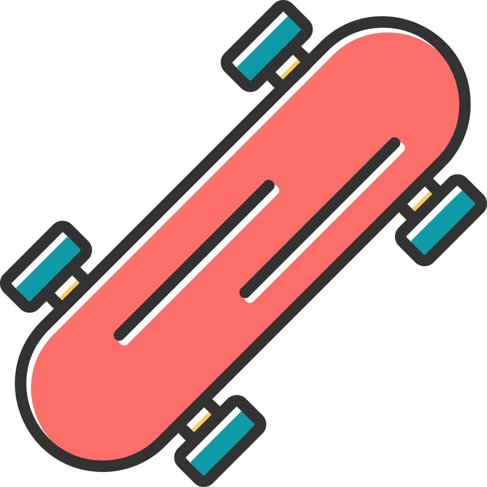 skateboard vector pictogram