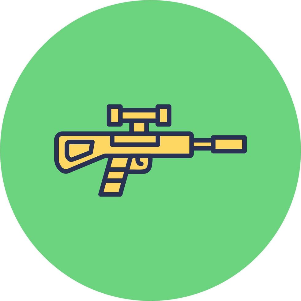 sniper rifle vector icon