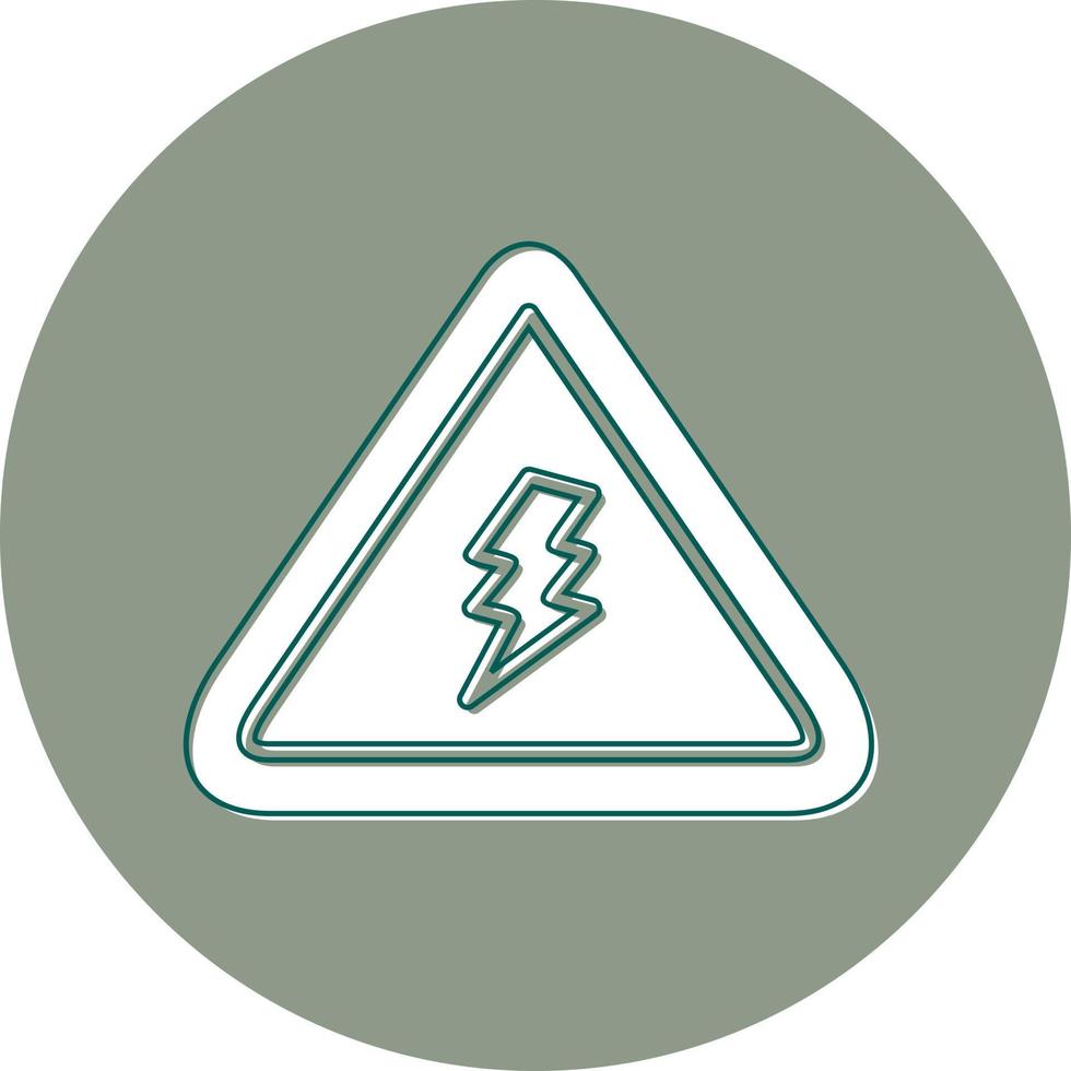 elektrisch Gevaar teken vector icoon