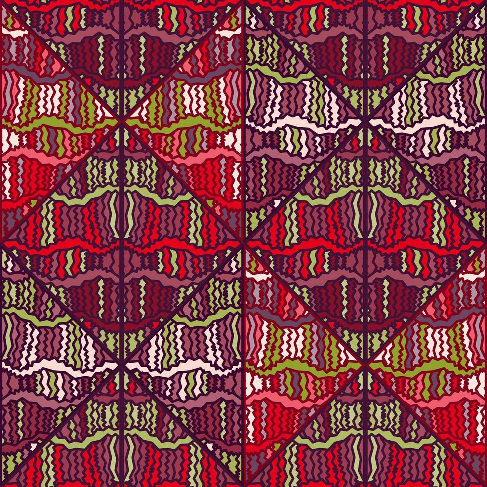 naadloos abstract meetkundig tribal mozaïek- patroon. textiel verstandhouding. vector