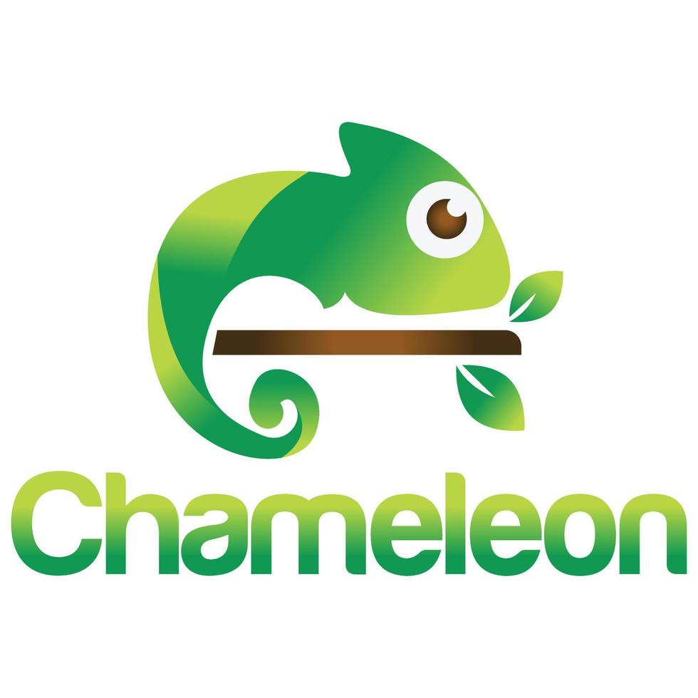 creatief kameleon reptiel logo ontwerp. modern gemakkelijk minimalistische retro wijnoogst tekenfilm mascotte karakter logo vector icoon illustratie sjabloon voor Product, label, dierentuin