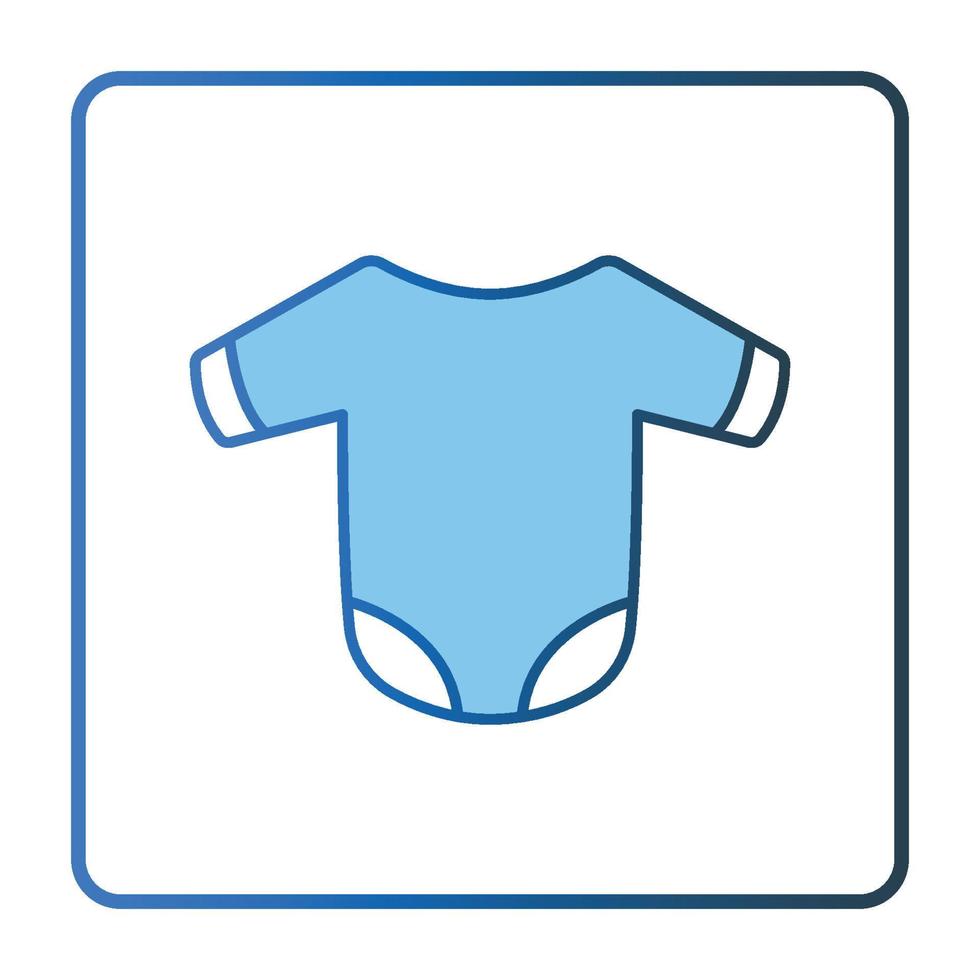baby kleren icoon illustratie. icoon verwant naar baby zorg. lineal kleur icoon stijl, twee toon icoon. gemakkelijk vector ontwerp bewerkbare