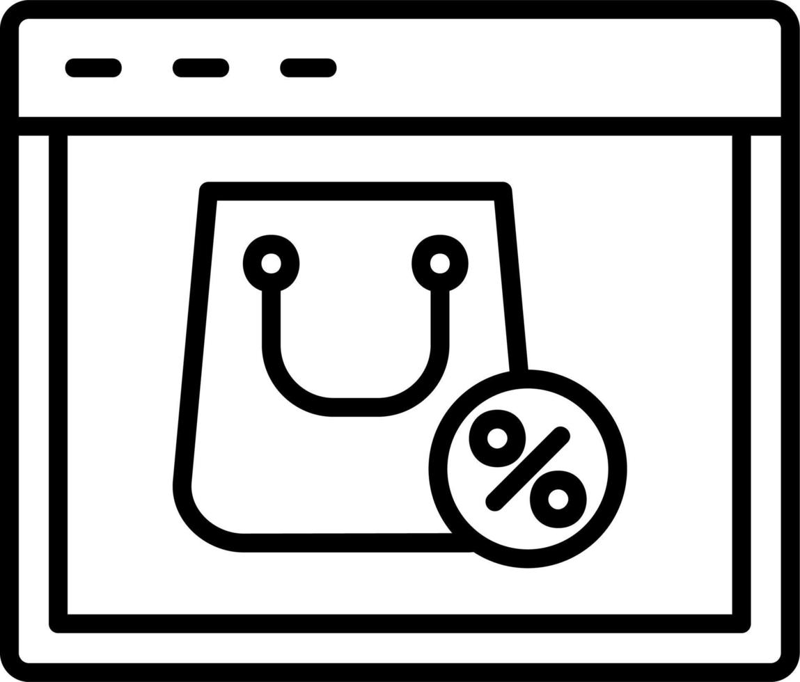 online winkelen vectorpictogram vector