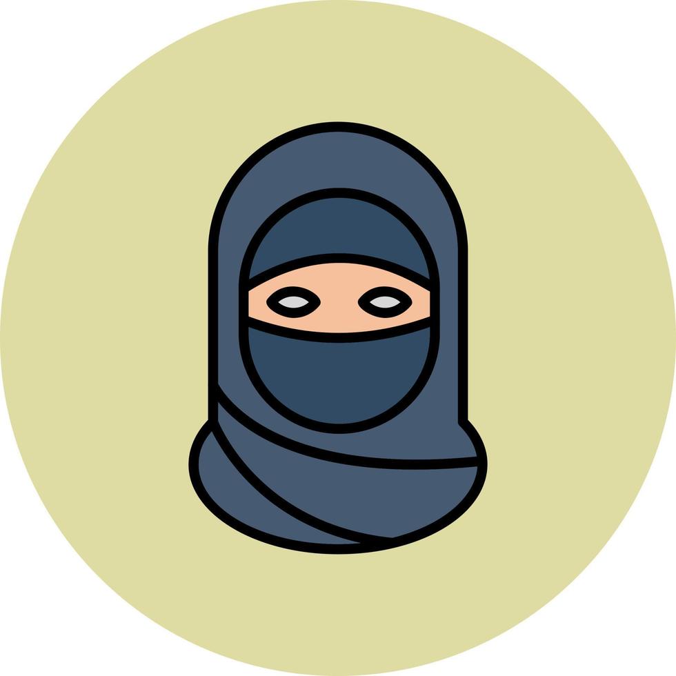 Niqab vector icoon