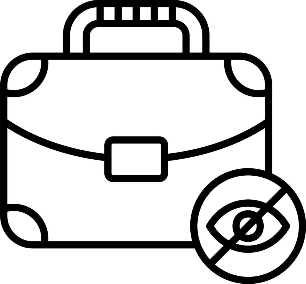 verborgen vectorpictogram vector