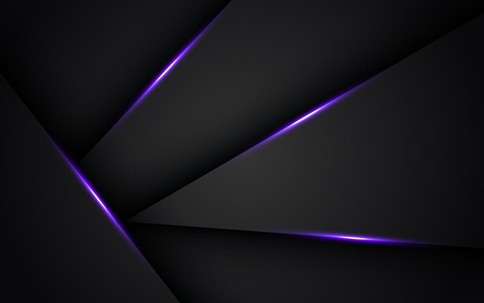 abstract donker met Purper licht lijn schaduw driehoek blanco ruimte lagen achtergrond. eps10 vector
