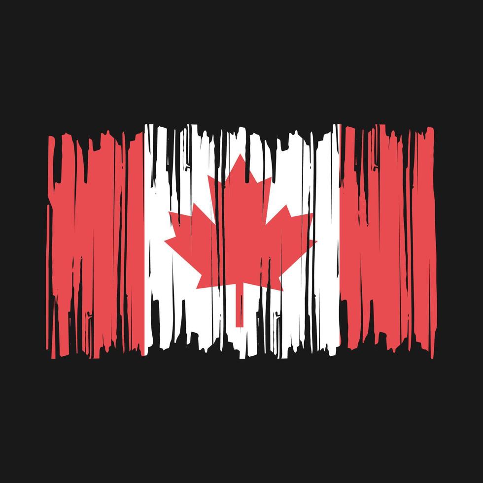 Canada vlag borstel vector illustratie