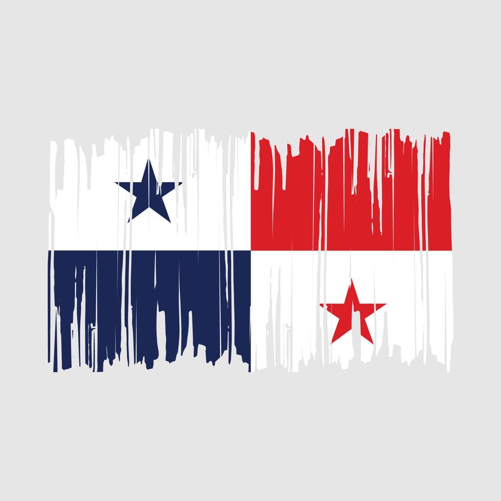 Panama vlag borstel vector illustratie