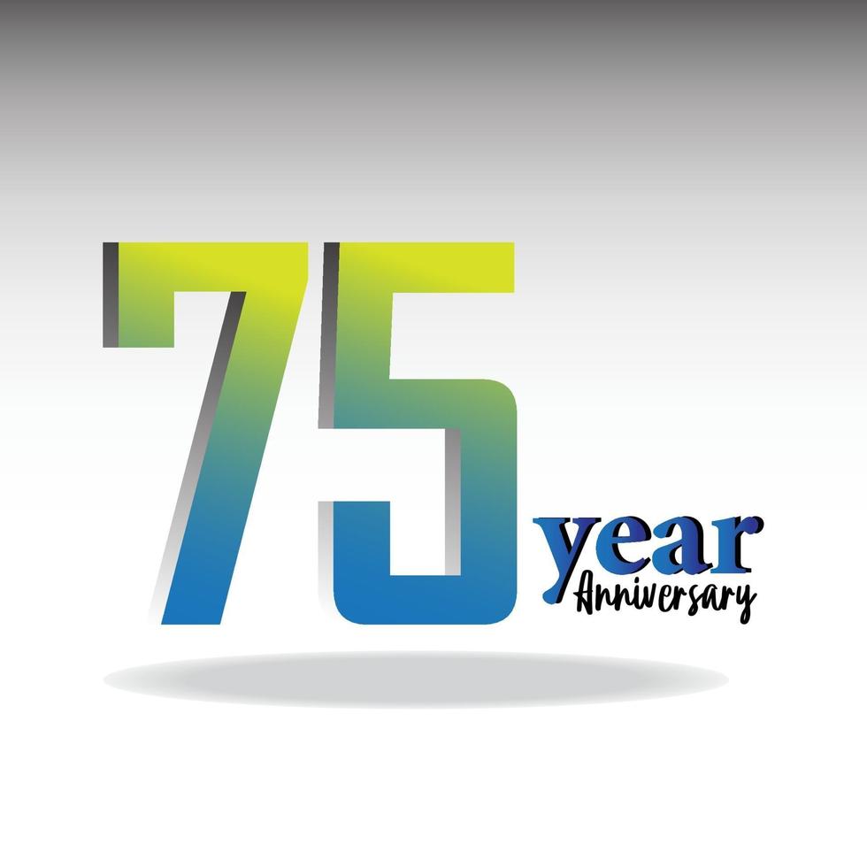 verjaardag logo vector sjabloon ontwerp illustratie