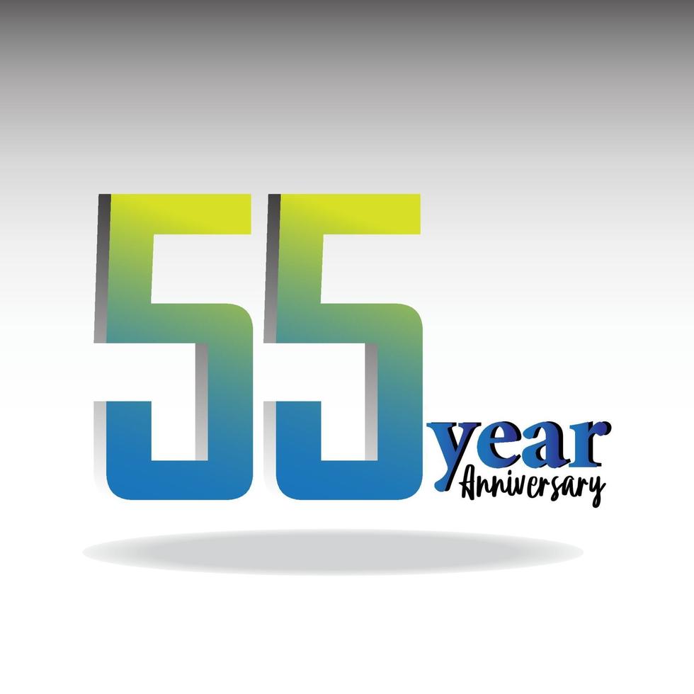 verjaardag logo vector sjabloon ontwerp illustratie regenboog en wit