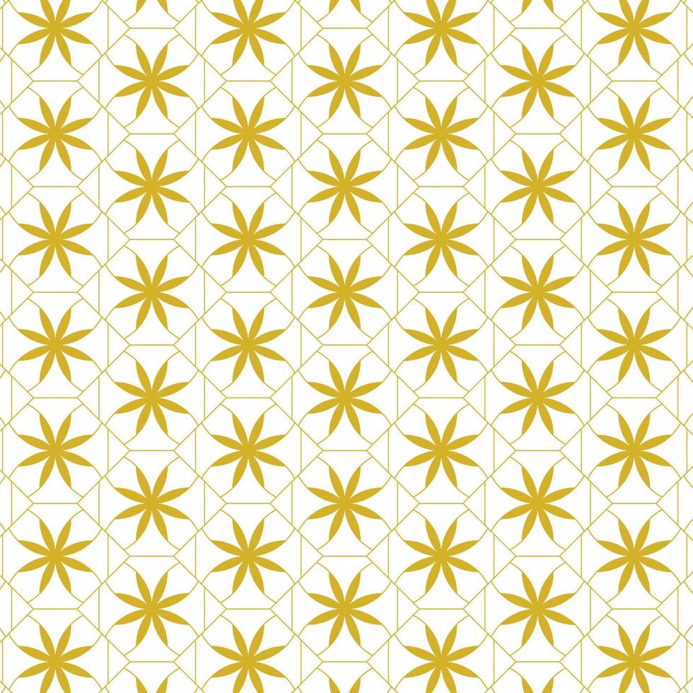 vrij vector geel bloem patroon ontwerp