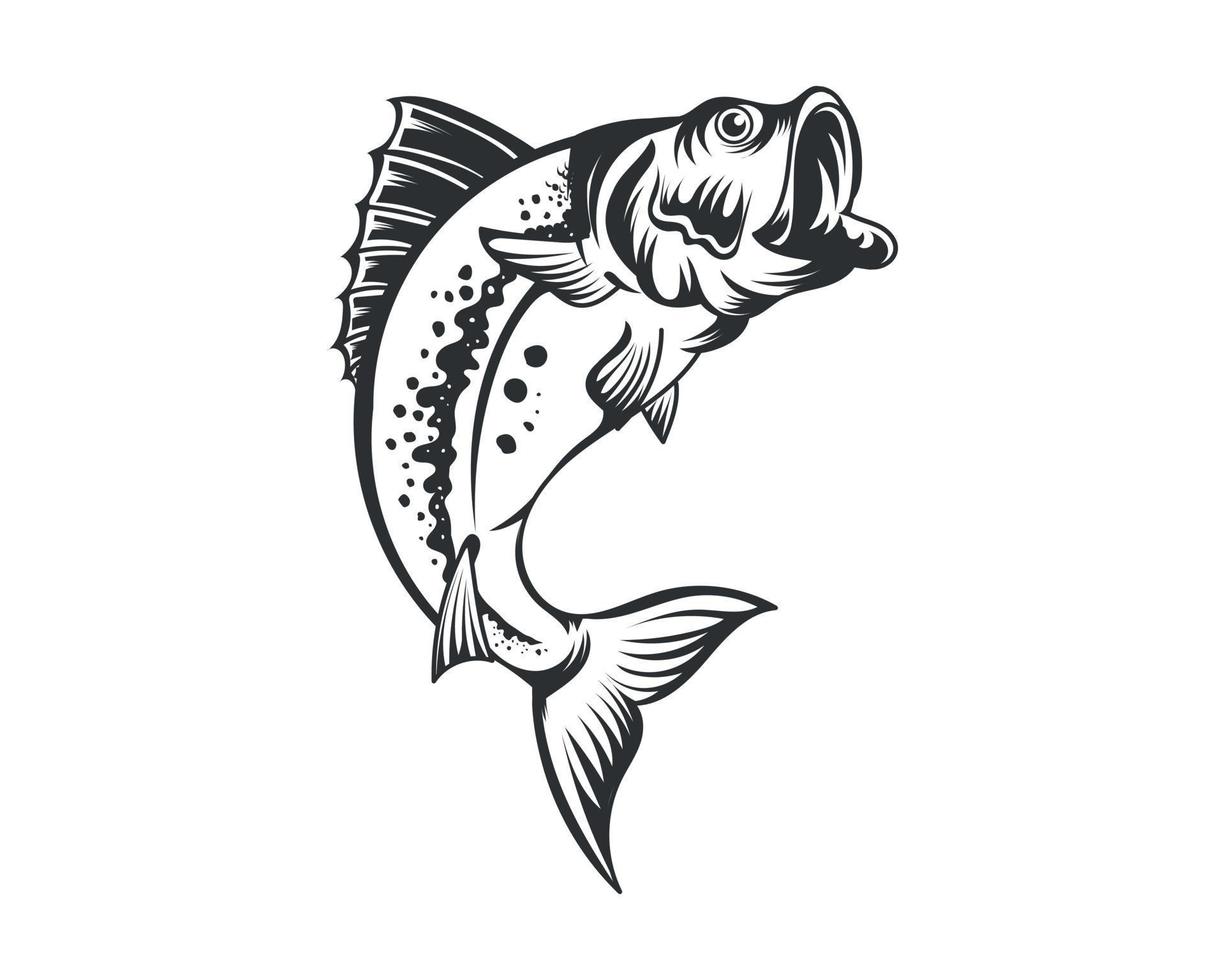 vis vector illustratie voor afdrukken items en t-shirt