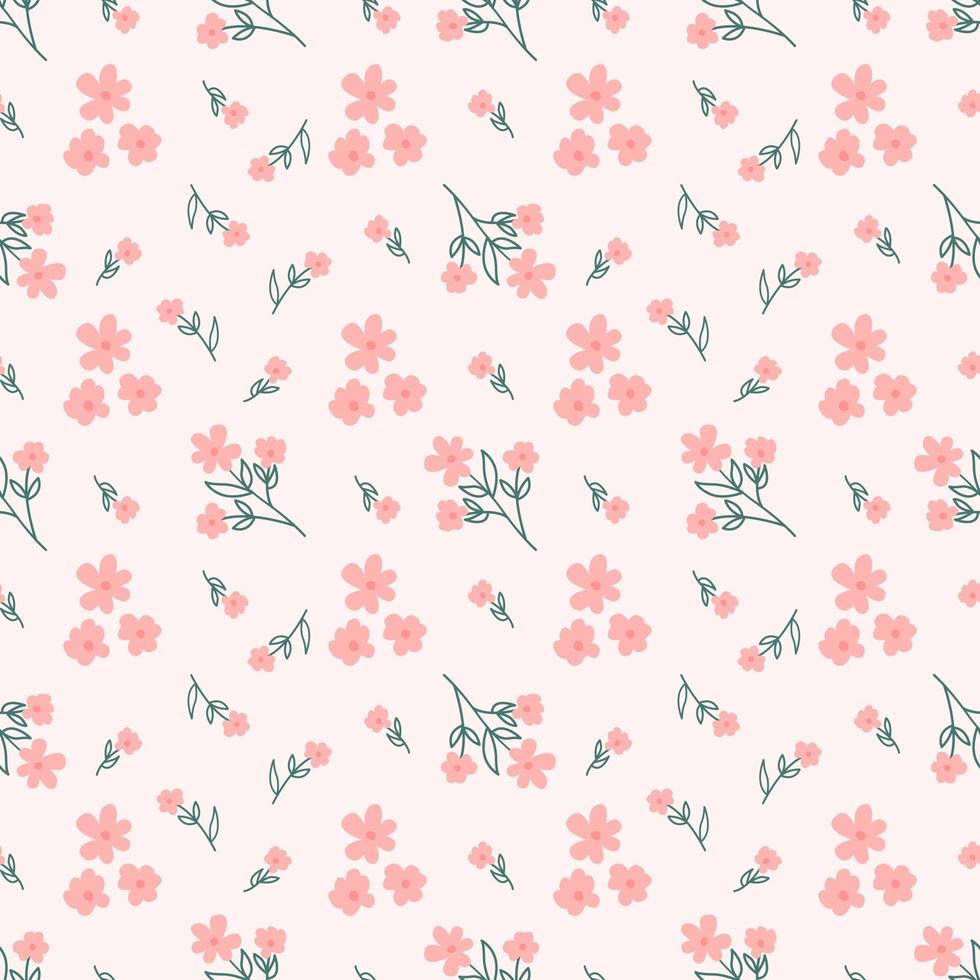 schattig bloemen naadloos patroon vector