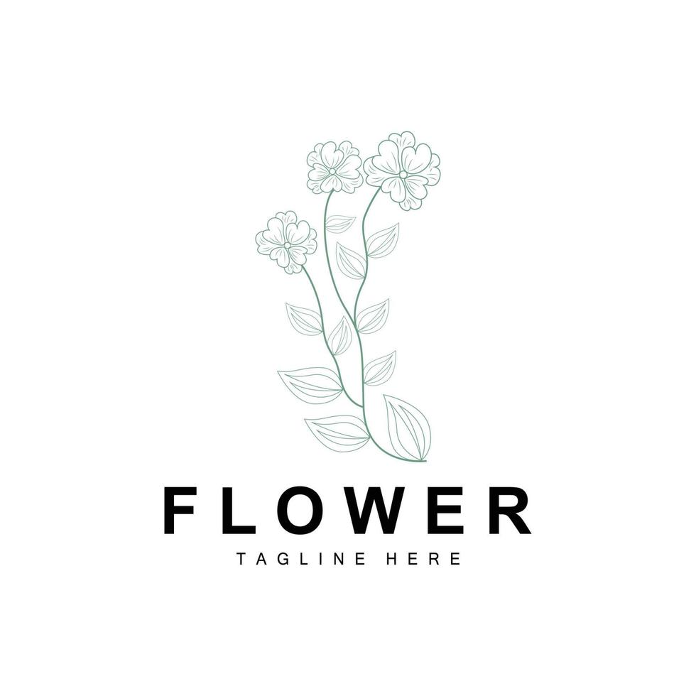 bloemen logo, bladeren en bloemen botanisch tuin vector, bloemen ontwerp van leven vector