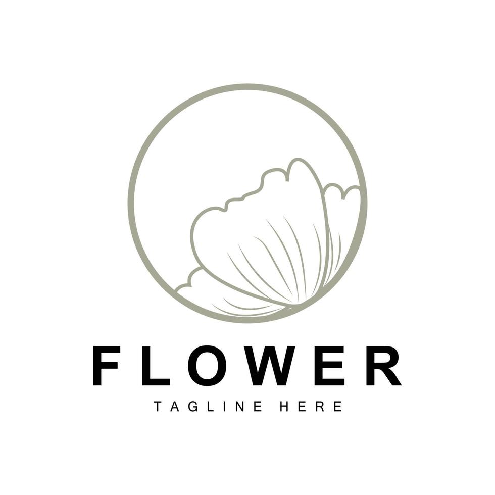 bloemen logo, bladeren en bloemen botanisch tuin vector, bloemen ontwerp van leven vector