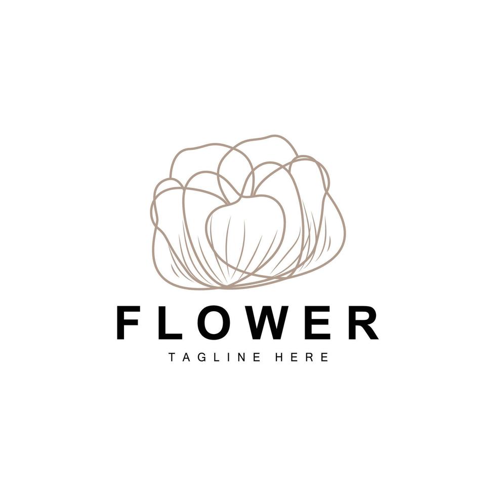 bloemen logo, bladeren en bloemen botanisch tuin vector, bloemen ontwerp van leven vector