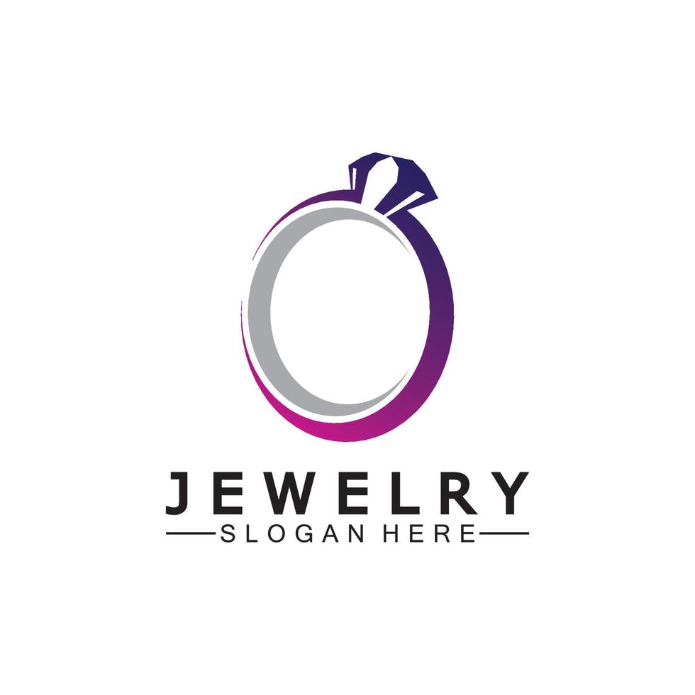 abstract diamant voor sieraden bedrijf logo ontwerp concept vector