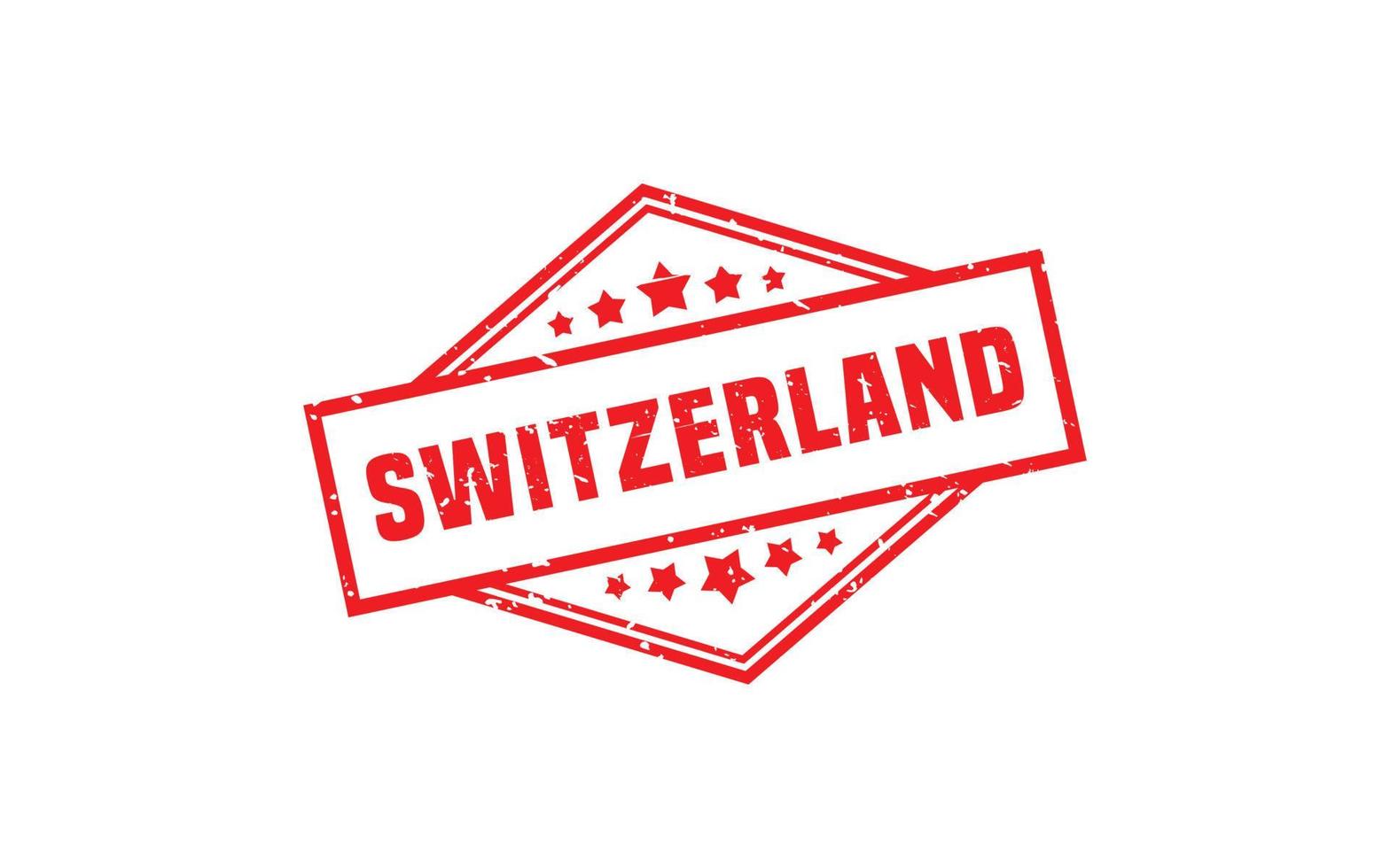 Zwitserland postzegel rubber met grunge stijl Aan wit achtergrond vector