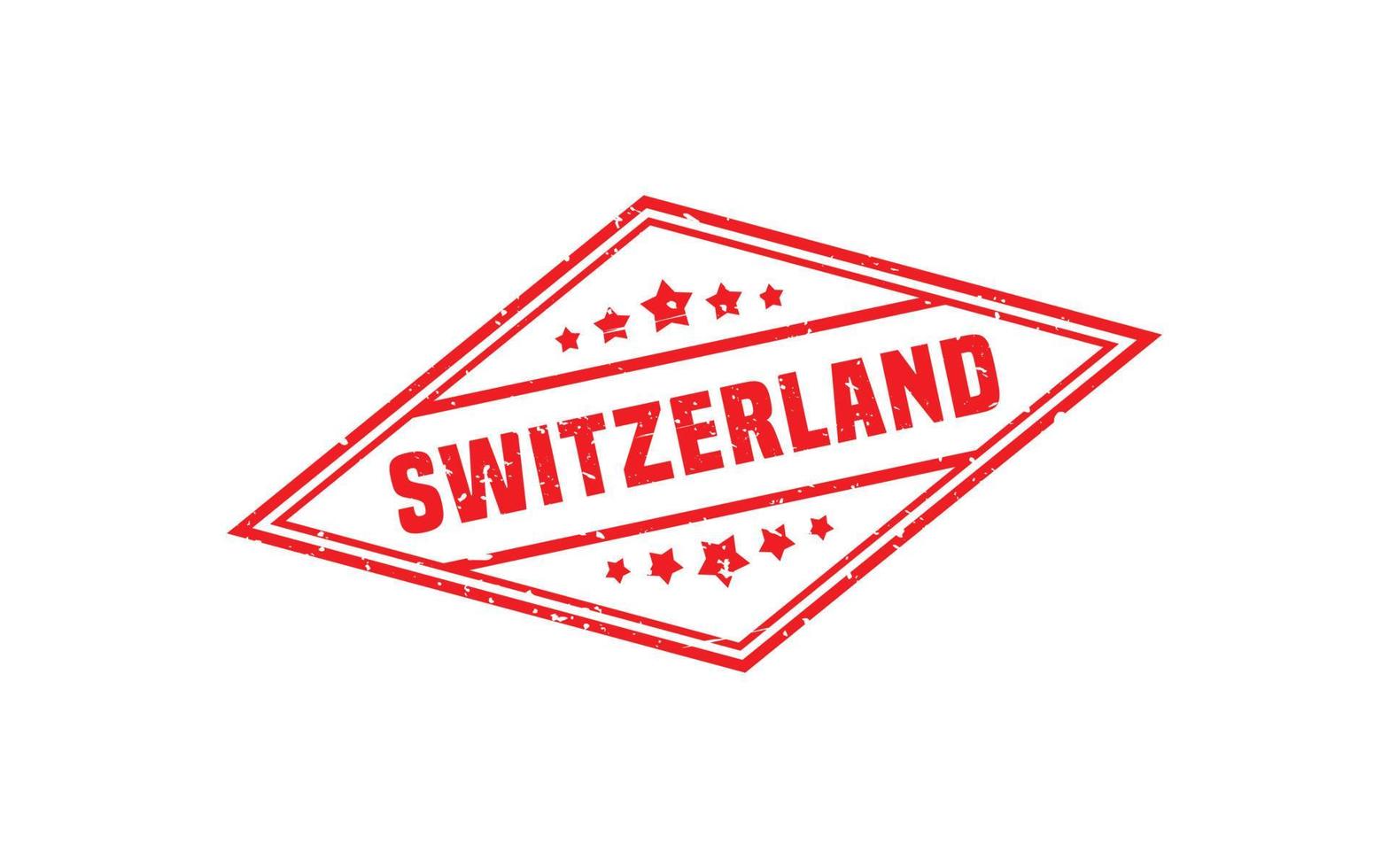 Zwitserland postzegel rubber met grunge stijl Aan wit achtergrond vector