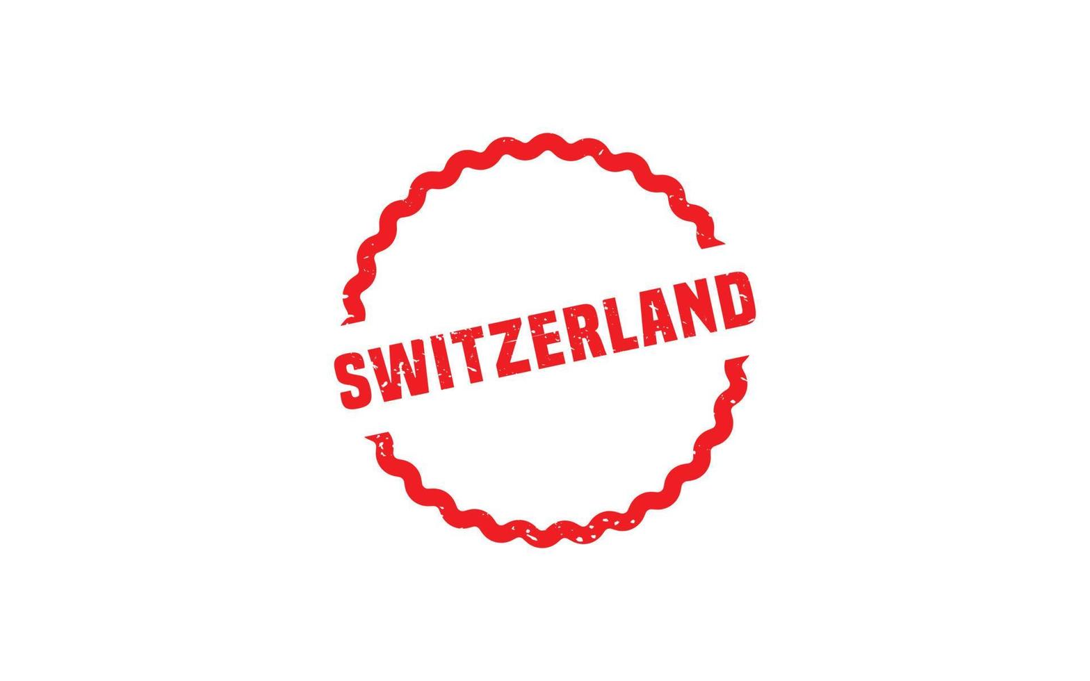 Zwitserland postzegel rubber met grunge stijl Aan wit achtergrond vector