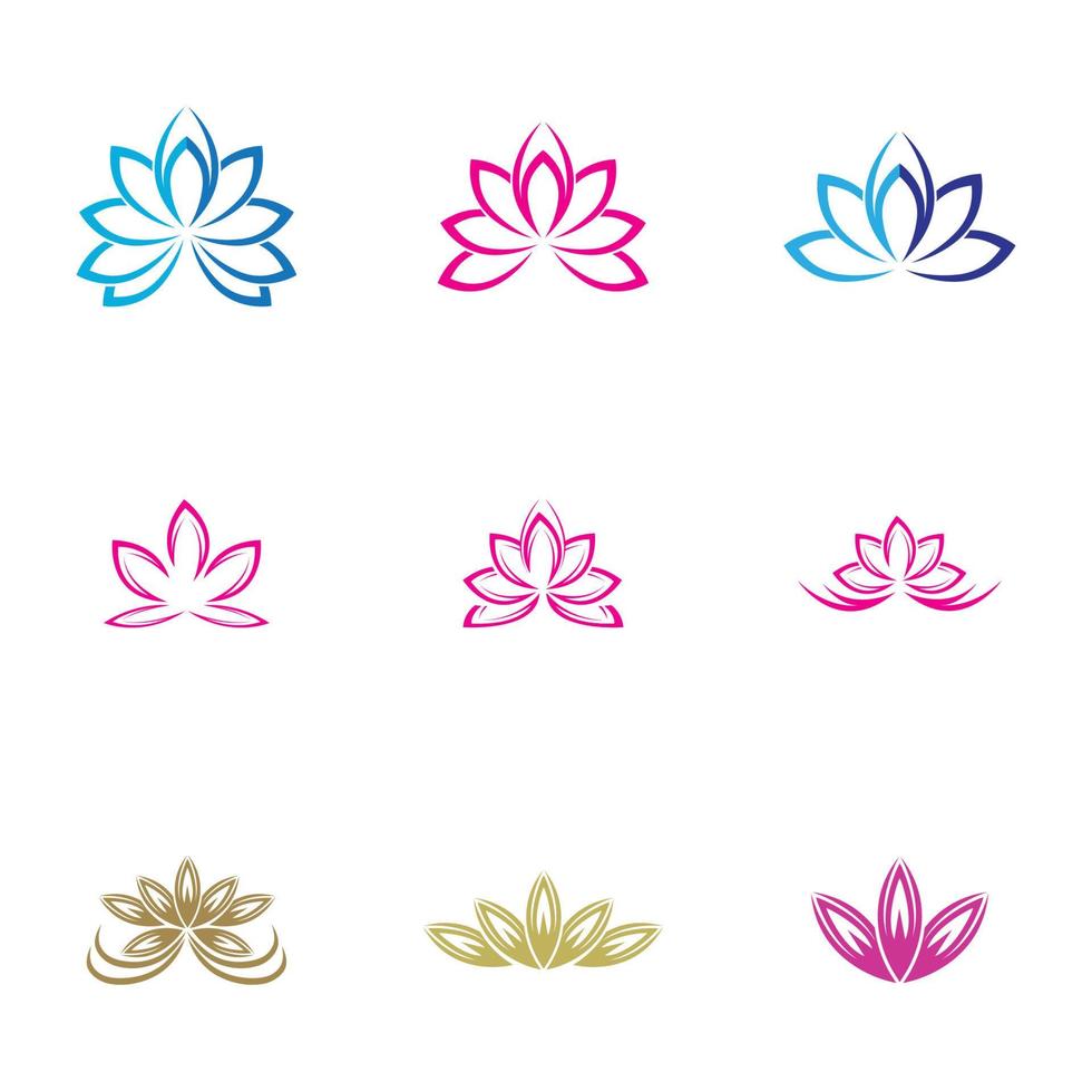 lotus logo en symbool vector