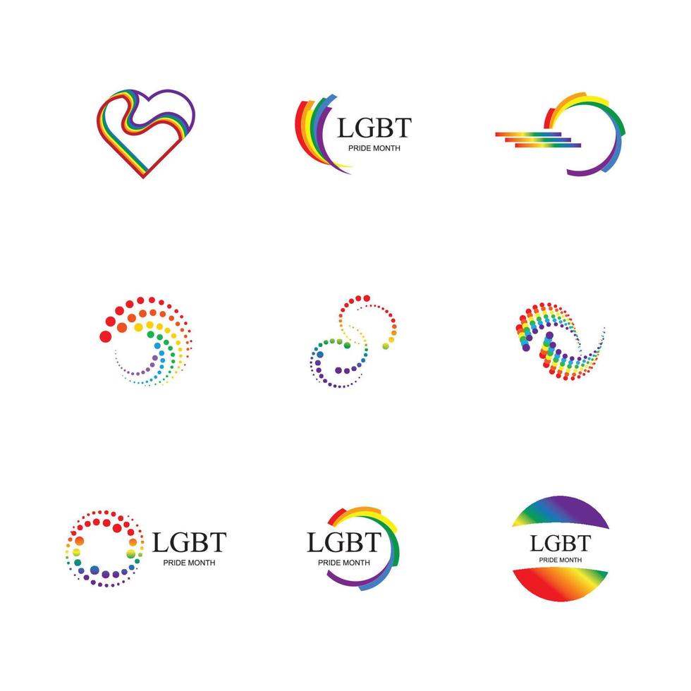 lgbt logo en symbool vector