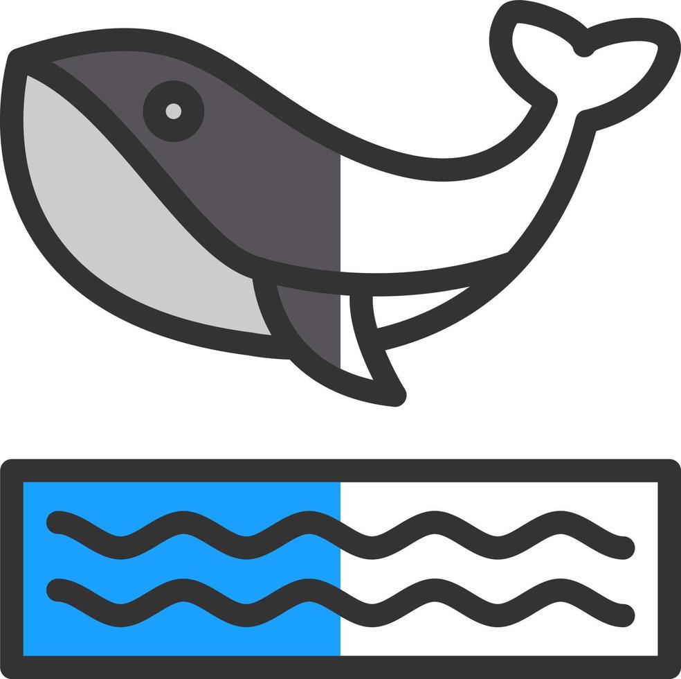 walvis vector icoon ontwerp