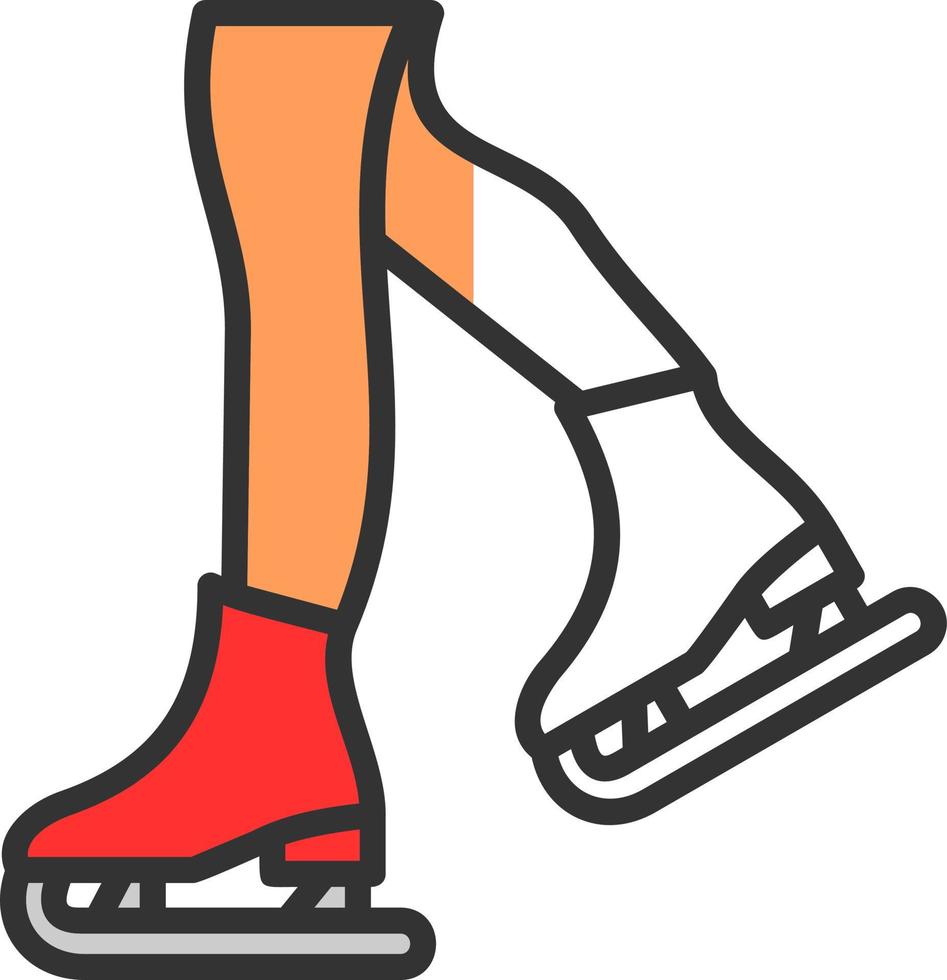 figuur het schaatsen vector icoon ontwerp