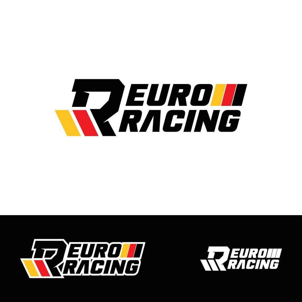 sport racing logo vector