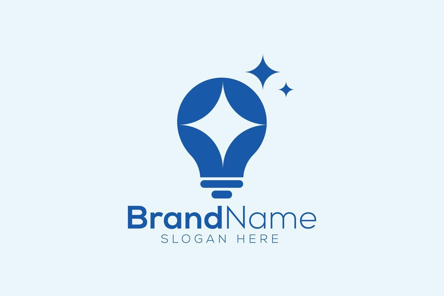 creatief licht helder ster icoon logo ontwerp sjabloon vector