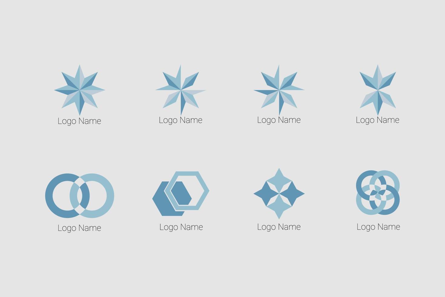 logo reeks grafisch logo abstract symbool vector