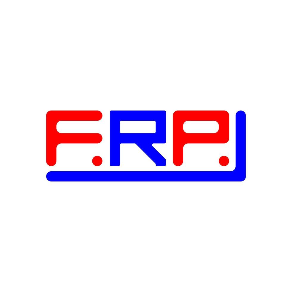 frp brief logo creatief ontwerp met vector grafisch, frp gemakkelijk en modern logo.