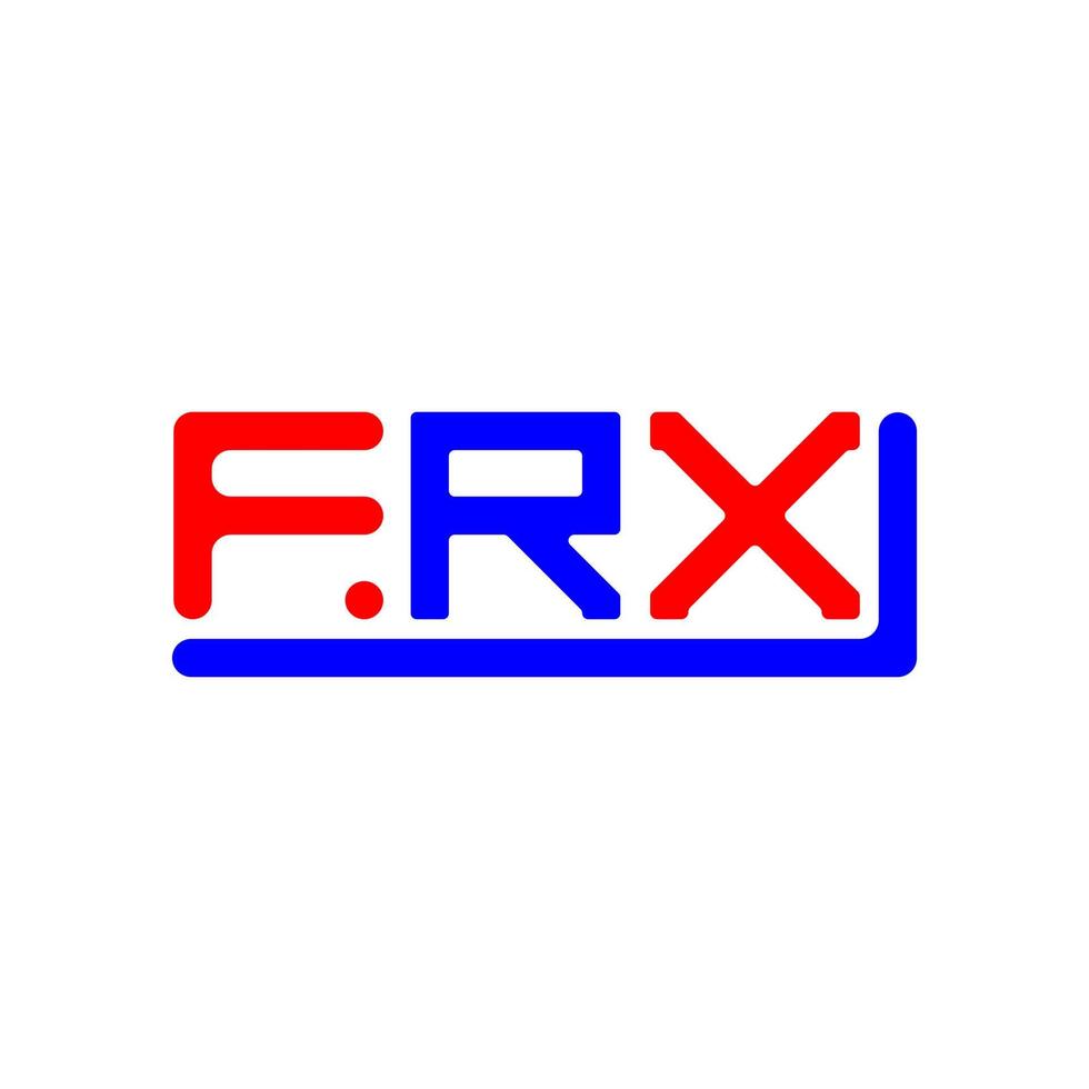 frx brief logo creatief ontwerp met vector grafisch, frx gemakkelijk en modern logo.