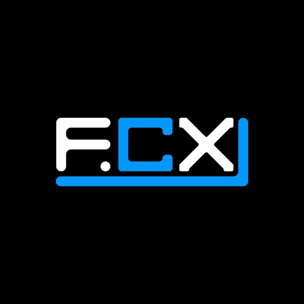 fcx brief logo creatief ontwerp met vector grafisch, fcx gemakkelijk en modern logo.
