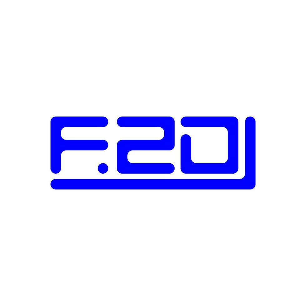 fzd brief logo creatief ontwerp met vector grafisch, fzd gemakkelijk en modern logo.