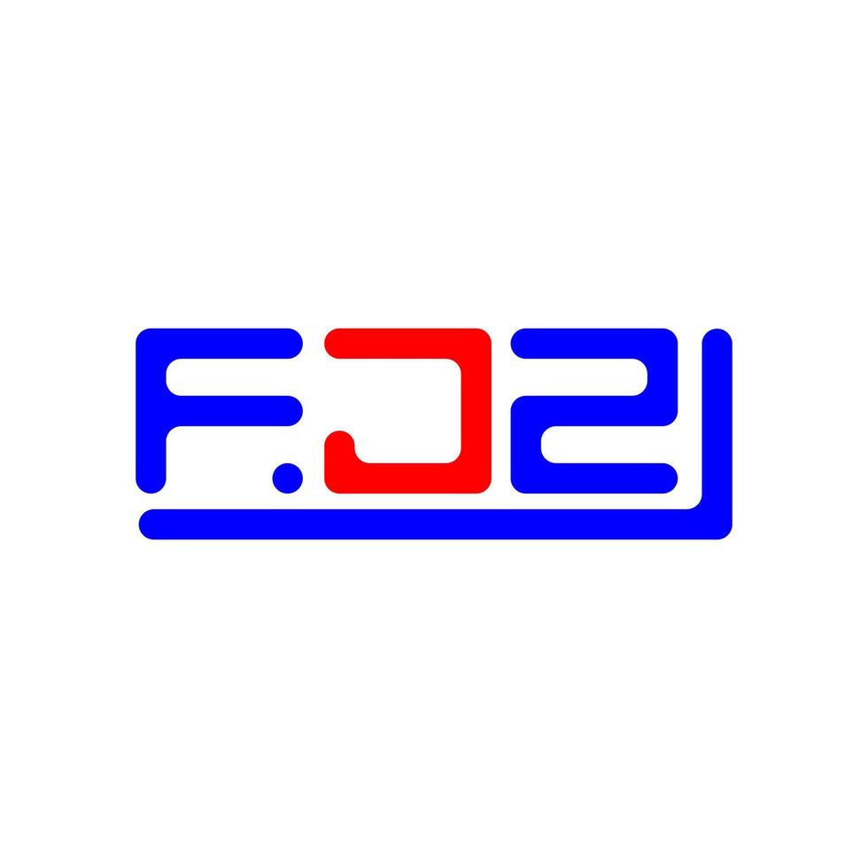 fjz brief logo creatief ontwerp met vector grafisch, fjz gemakkelijk en modern logo.