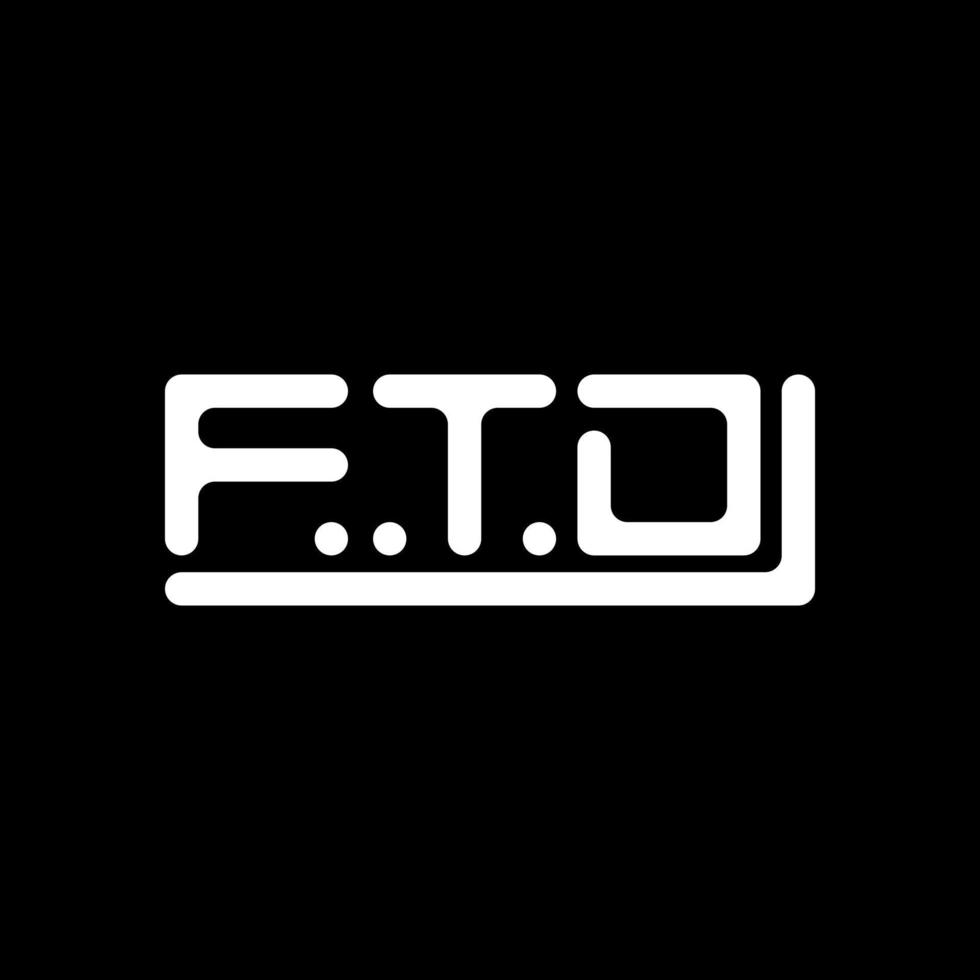 ftd brief logo creatief ontwerp met vector grafisch, ftd gemakkelijk en modern logo.