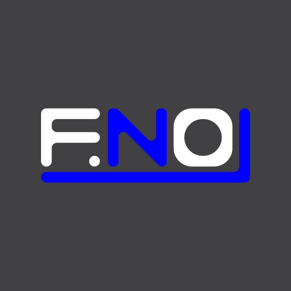 fno brief logo creatief ontwerp met vector grafisch, fno gemakkelijk en modern logo.