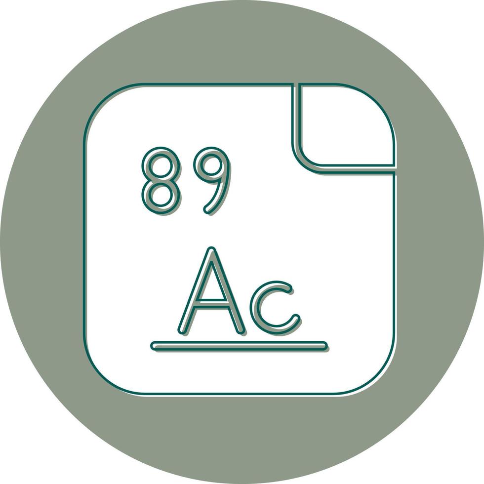 actinium vector icoon