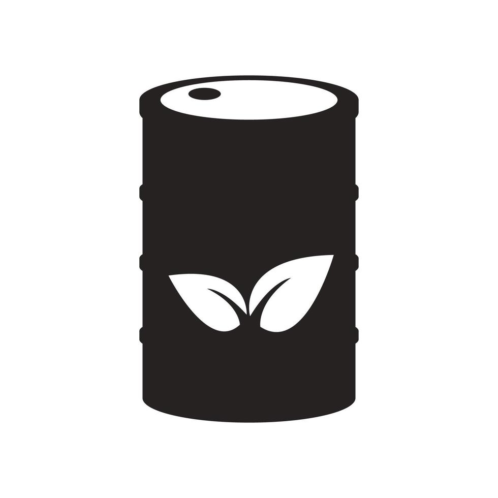 ecologie icoon glyph solide zwart vector