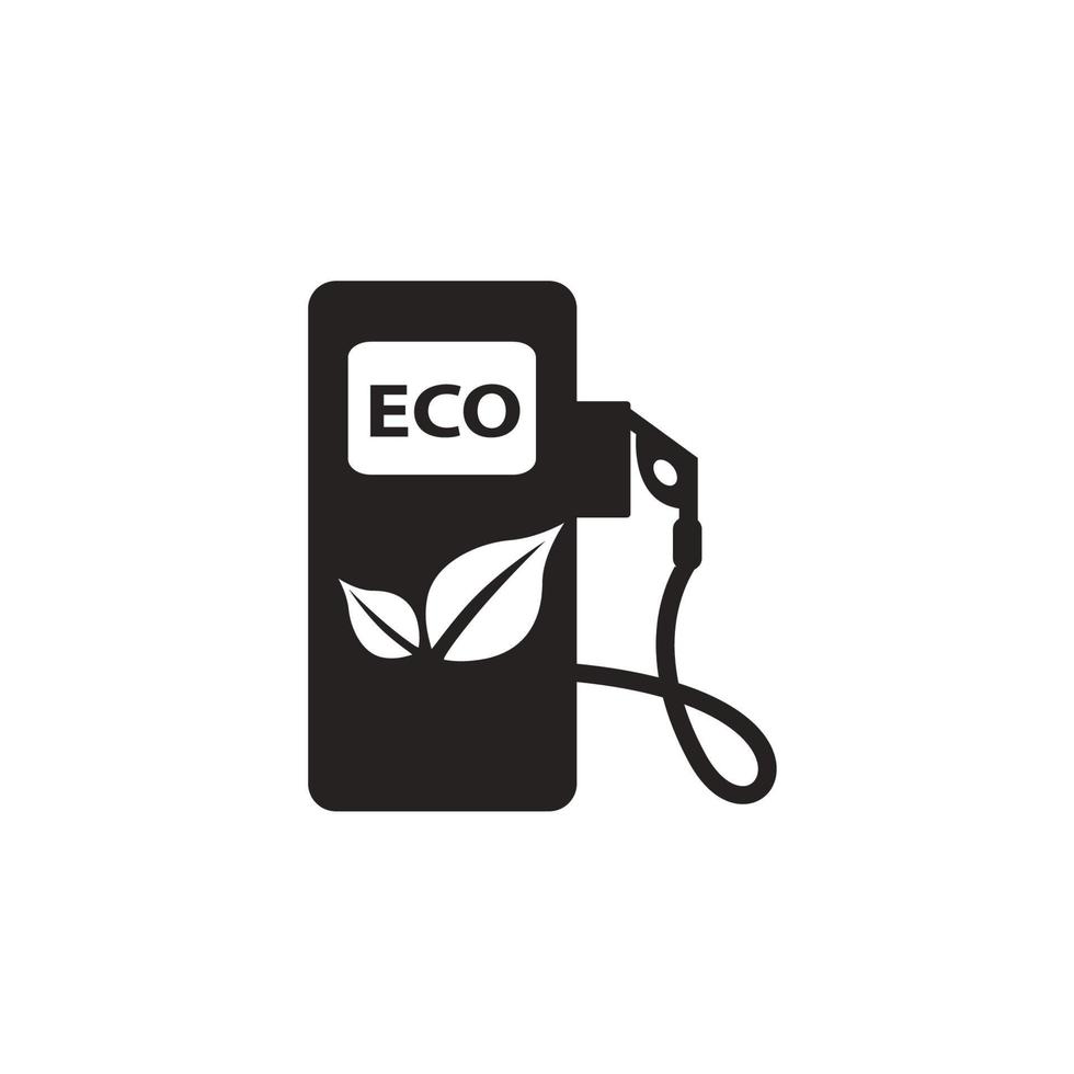 ecologie icoon glyph solide zwart vector