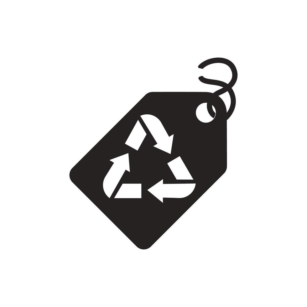 ecologie icoon glyph solide zwart vector