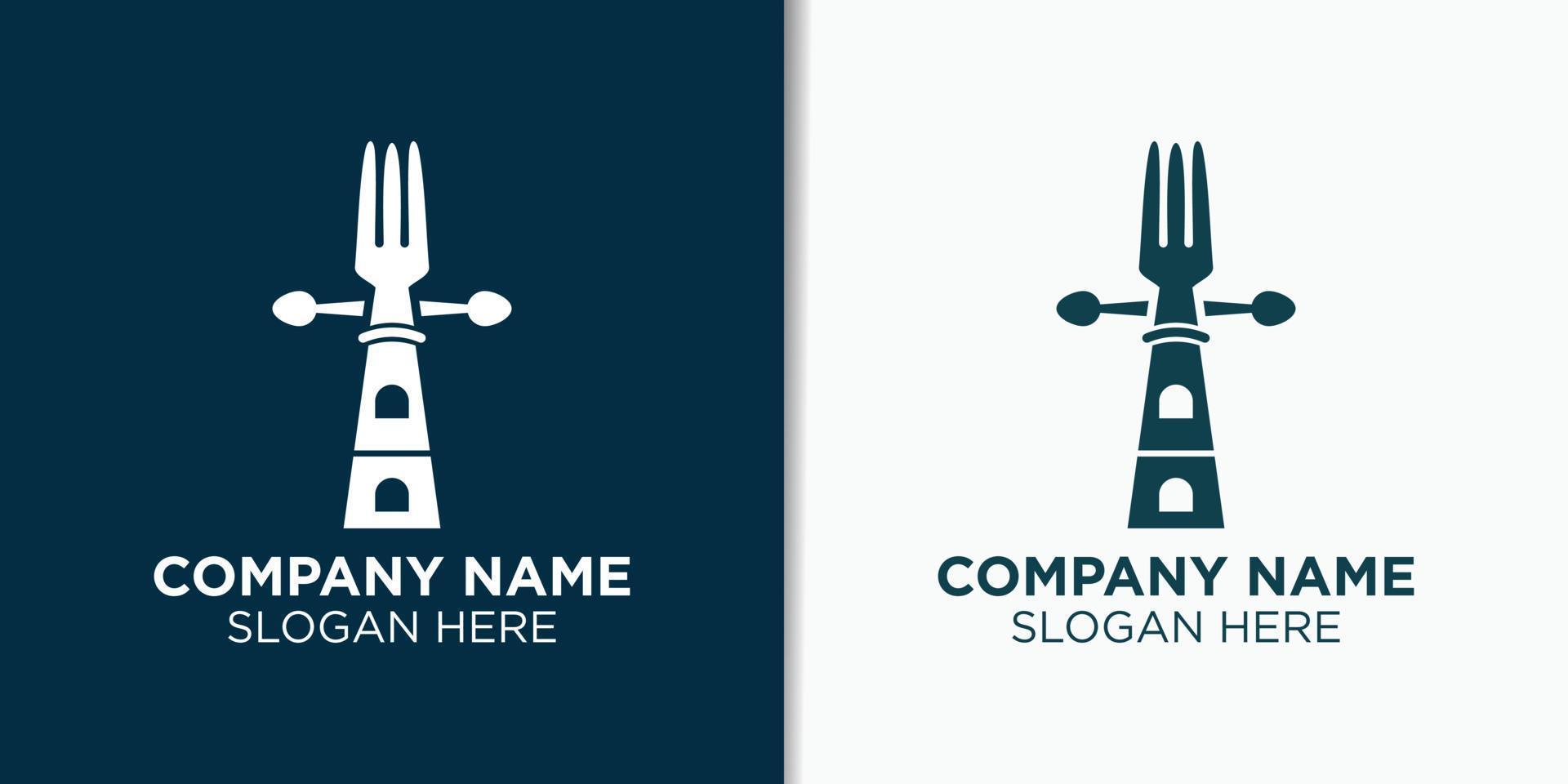 zee voedsel restaurant logo ontwerp sjabloon, voedsel en drinken logo inspiratie vector